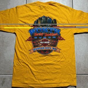 2008 Harley Davidson Men’s Medium USA Made Y2K Kansas City MO Motorcycle T-Shirt